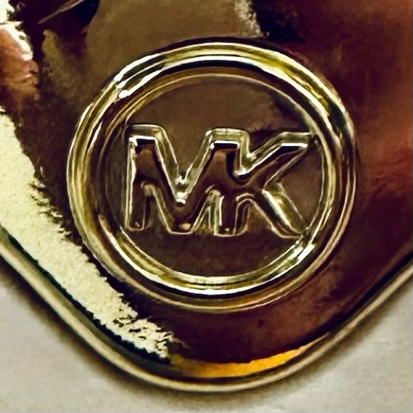 MICHAEL KORS || Monroe Glitter Chain-Mesh Trainer in Ivory + Gold - SZ 7M - Picture 8 of 16